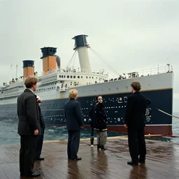 Behind-the-scenes photos from Titanic, 1997