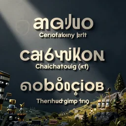 an alien language in Comic Sans Typeset