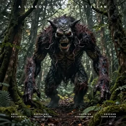 a lurking horror in the forest, monster, by greg rutkowski, chris tulloch mccabe, valentina remenar and asher duran, digital art, concept art, trending on artstation