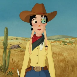 cowgirl inspired by Rene Laloux Dan Mumford stars cinematic