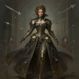 a mysterious beautiful woman, aristocrat cloak, steam punk, mechanical parts, fantasy, digital painting by ilya kuvshinov, greg rutkowski, wlop, james jean, victo ngai, beautifully lit, muted colors, highly detailed, dynamic pose, artstation, fractal arrows, fantasy art, intricate background by craig mullins, thomas kinkade