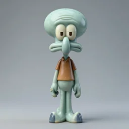 marble sculpture of Squidward