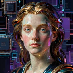 ( ( bit flip | god of ai art ) ), cyberwars, neuromancy, rene lalique, highly detailded,, by william - adolphe bouguerea, ( ( mutually assured digital destruction ) ) by gustav klimpt, cpu gpu wafer, glitch art, a notan egon schele, impossible