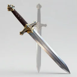 a sword, the tip of the sword looks similar to a dragon head, trending on artstation, highly detailed, 4 k