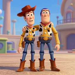if woody and buzz from toy story had a kid pixar animation hd