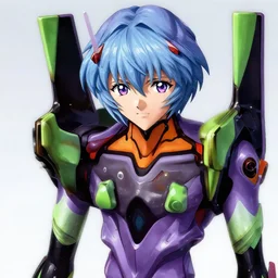 realistic rei ayanami pilot inside eva, evangelion, high detail, deviantart, artstation