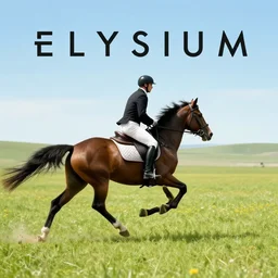 a film still from elysium by james paick - a horseman gallops away, vibrant, 5 0 mm lens, video game character and environment design, behance hd, studio, evening, dramatic lighting, cinematic, global illumination, trending on artstation, bloom