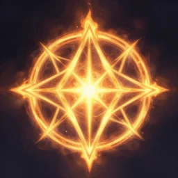 holy flame spell, glowing geometry, digital painting art, aion, fantasy game spell symbol, by greg rutkowski
