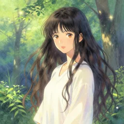 yumeko jabami fine elegant ethereal nature vibrant setting realistic shading art style by ilya kuvshinov katsuhiro art