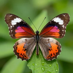 a butterfly with silly human ears