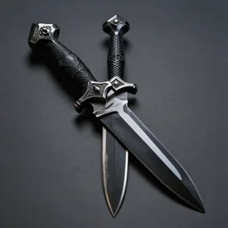 a dagger composed entirely of obsidian