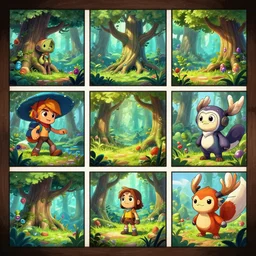photo cartoon illustration comic manga painting of wood environement : 6 fantasy environement, digital painting, volumetric lighting by feng zhu, 3 d alejandro alvarez alena aenami artworks in 4 k beeple, by thomas kinkade hearstone league of legends dofus overwatch