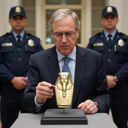 harvard professor is identifying his fake sumerian king watch at the behest of two fbi agents