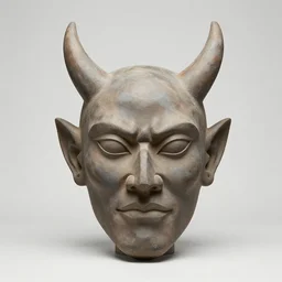 kawai devil head sculpture by jaume plensa