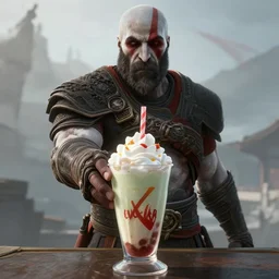 agent 4 7 ordering a slurpee at 7 1 1, ps 5 god of war screenshot