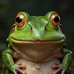 hyperrealistic mixed media image of a bullfrog face disguised as info wars alex jones, stunning 3 d render inspired art by greg rutkowski and xiang duan and thomas eakes, perfect symmetry, flesh texture, realistic, highly detailed attributes and atmosphere, dim volumetric cinematic lighting, 8 k octane detailed render, post - processing, masterpiece,