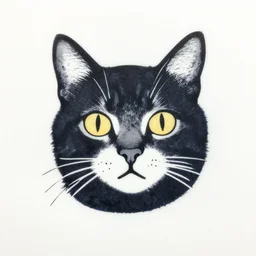 cat yarn risograph