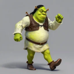 shrek as michael jackson doing the moonwalk, highly detailed, digital painting, artstation, concept art, sharp focus, illustration, art by greg rutkowski and alphonse mucha