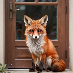 fennec fox, door, window, digital painting, highly detailed, trending on artstation, concept art, sharp focus, illustration, 4 k