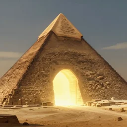 glowing portal in the pyramid, highly detailed environment concept art, finely detailed illustration animation key frame