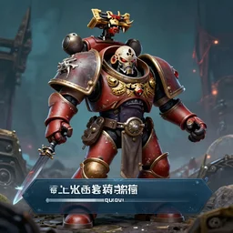 plague marine from warhammer 40000 in a dating sim game