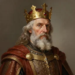 portrait of a medieval old king, intricate, elegant, highly detailed, digital painting, artstation, concept art, smooth, sharp focus, illustration, art by greg rutkowski, 8 k