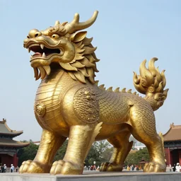 a giant chinese kylin, hyper detailed, 4 k hd