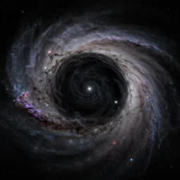 A Supermassive black hole at the center of a distant galaxy, highly detailed, 4K
