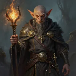 a detailed portrait of a goblin pyromancer, by victo ngai and justin gerard, digital art, realistic painting, very detailed, fantasy, dnd, character design, trending on artstation