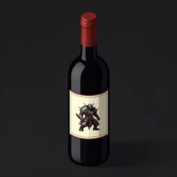 bottle of wine, artstation, rpg, digital art, isometric, dark background, dark souls, runescape, skyrim, final-fantasy, Diablo-3