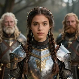 detailed ultrarealistic photography front medium shot of fantasy ethnic girl paladin leyendecker, norman rockwell, greg rutkowski, jim henson artstation cinematic, vray game of thrones, lord of the rings