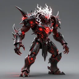 one lone warrior unleashing the 2022 abyssal  resonance black glowing red and white fractal insanity hyperbeast by Brock Hofer digital art, ArtStation  GTA cover comics style  by James Gurney and beeple   global illumination Volume lighting Pixar and Disney tone mapping