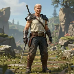 joe biden as a runescape character.