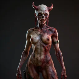 cyberpunk portrait of zombie devil from doom, au naturel, hyper detailed, digital art, trending in artstation, cinematic lighting, studio quality, smooth render, unreal engine 5 rendered, octane rendered, art style by pixar dreamworks warner bros disney riot red dead redemption far cry doom cyberpunk 2 0 7 7 riot games and borderlands.