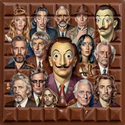 toffee chocolate creation by beeple artgerm, gonsalves, amanda sage, bauhaus, dali, wrightson, pennington, bernardi, kinkade, peter elson, mcquarrie, lacoste, rhads, syd mead, masson, frank stella. hyper - realistic, surrealism, intricate, masterpiece, mind - bending