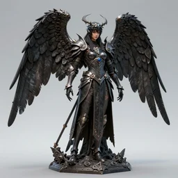 complex 3 d render hyper detailed ultra sharp valkyrie angel of death, d & d, medieval dark fantasy, octane render, 8 k, hd, art by takeshi obata & satoshi kon & artgerm & billelis