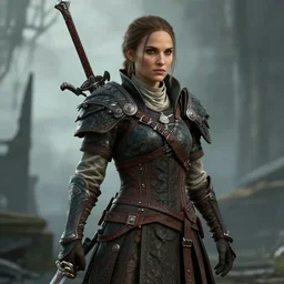 Screenshot of Natalie Portman in Dark Souls 3
