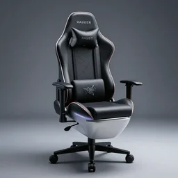 gaming chair toilet designed by razer, product photography, studio lighting