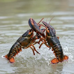 lobster fighting