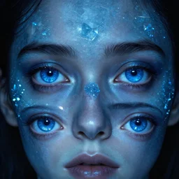 a moment seen through those eyes, crystal blue disguise johan grenier artstation lovecraftian greg rutkowski seb mckinnon yanjun cheng