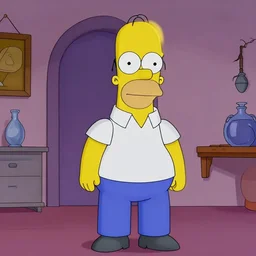 homer simpson in a horror movie