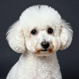 avatar of a white poodle in the style of pablo picasso