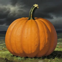 pumpkin by hajime sorayama, wayne barlowe, boris vallejo