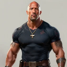 portrait of dwayne johnson as apex legends character, concept art, digital painting, trending on artstation, deviantart, epic composition, extremely detailed, volumetric lighting, masterpiece, octane render
