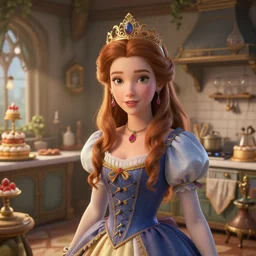 highly detailed closeup portrait of a fairytale princess's cake kitchen, unreal engine, nicoletta ceccoli, mark ryden, earl norem, lostfish, global illumination, detailed and intricate environment