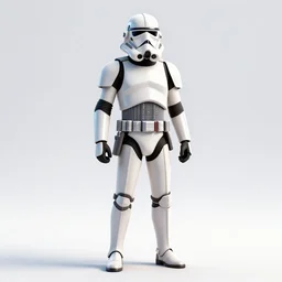 full body 3d render of Star Wars 1977, studio lighting, white background, blender, trending on artstation, 8k, highly detailed, disney pixar 3D style