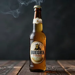 photo of beer bottle, ultra realistic, cool smoke, ray tracing, ultra detailed, manly design, 3 5 mm, award winning photography, trending on artstation