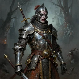 steampunk indian knight, vibrant, horror, creepy, artstation, highly detailed painting, art by eddie mendoza