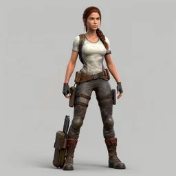 Lara Croft zbrush render