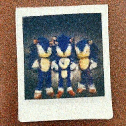 polaroid photo of jehovah's witnesses cosplaying sonic characters, color photo, award winning